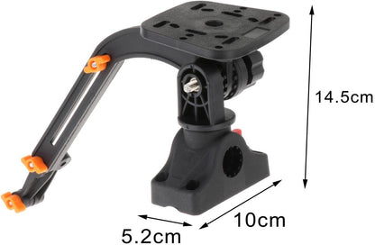 AMLESO Fish Finder Mount Bracket Transducer Mounting Arm Mounting Plate Marine Electronic Fish Finder Mount Ball Base for Kayak Yacht Accessories - PuriLite