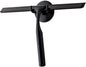 Ettori Shower Squeegee for Glass Doors, Squeegee for Shower Glass Door, Window and Car Glass, Mirrors - All-Purpose Stainless Steel Squeegee, 10 Inches and Black - PuriLite