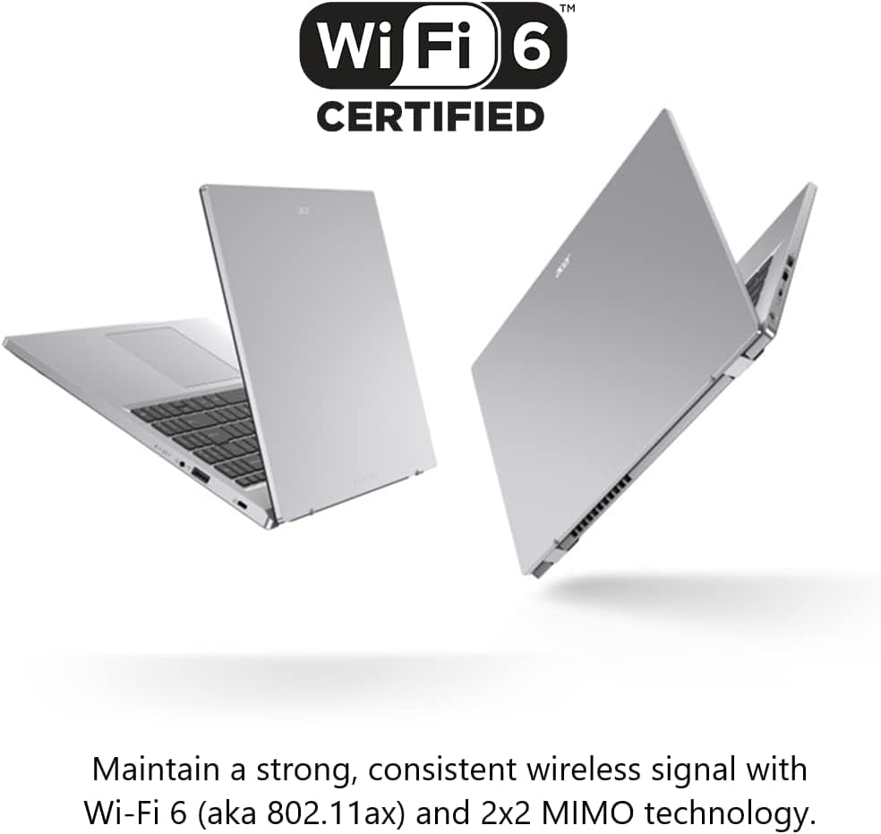 Acer A515-57-598B Business Laptop 2023 New, 15.6" FHD IPS Display, Intel i5-12450H 8-Core, Iris Xe Graphics, 16GB DDR4, 1TB SSD, Thunderbolt 4, Wi-Fi 6, Win11 Home, ROB 32GB USB - PuriLite