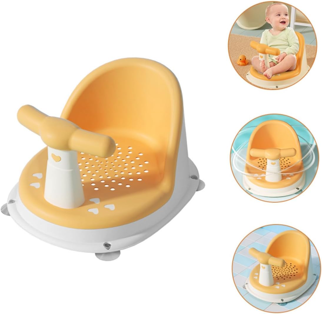 Parliky Portable Bath Seat with Nonslip Support for Bathtub Safe Tub Chair for Months Skid Bath Stool for - PuriLite