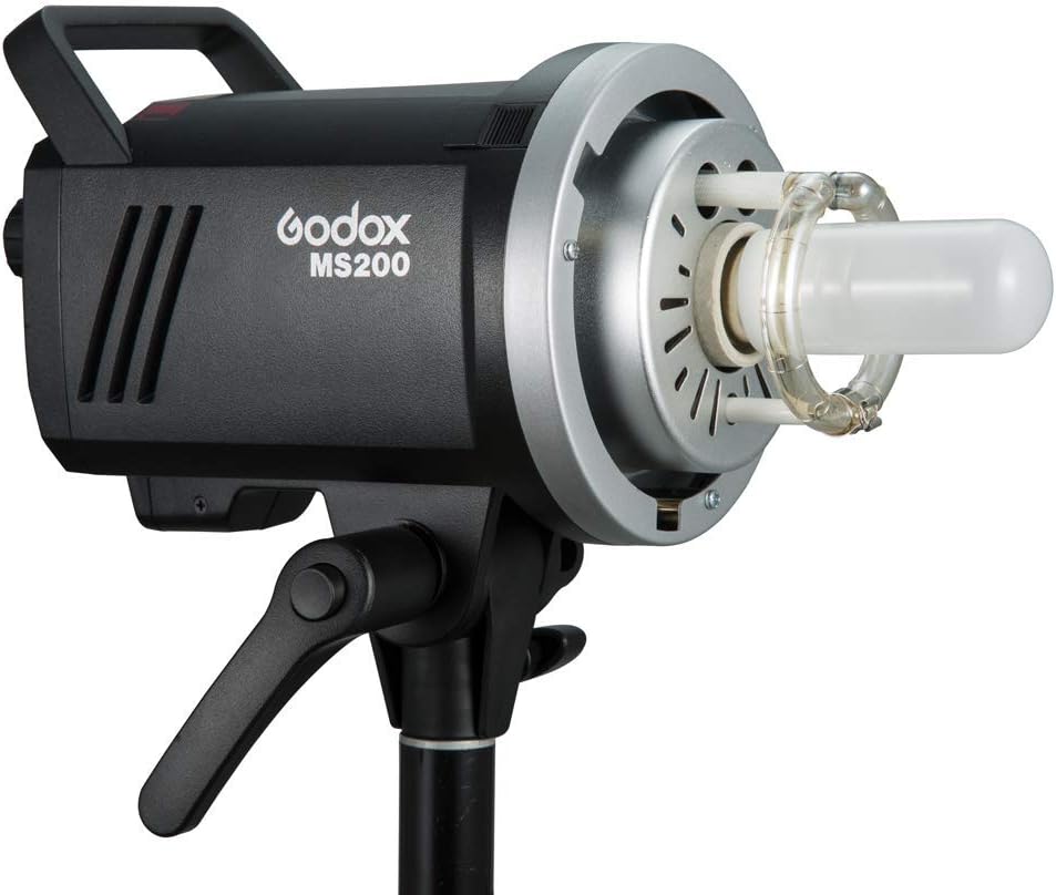 Godox MS200 200WS 2.4G Wireless X System Studio Flash,5600±200k Color Temperature,0.1-1.8S Recycle Time,Using Godox X1 Trigger & XT16 Transmitter or xpro and x2 Trigger to remotely Control - PuriLite
