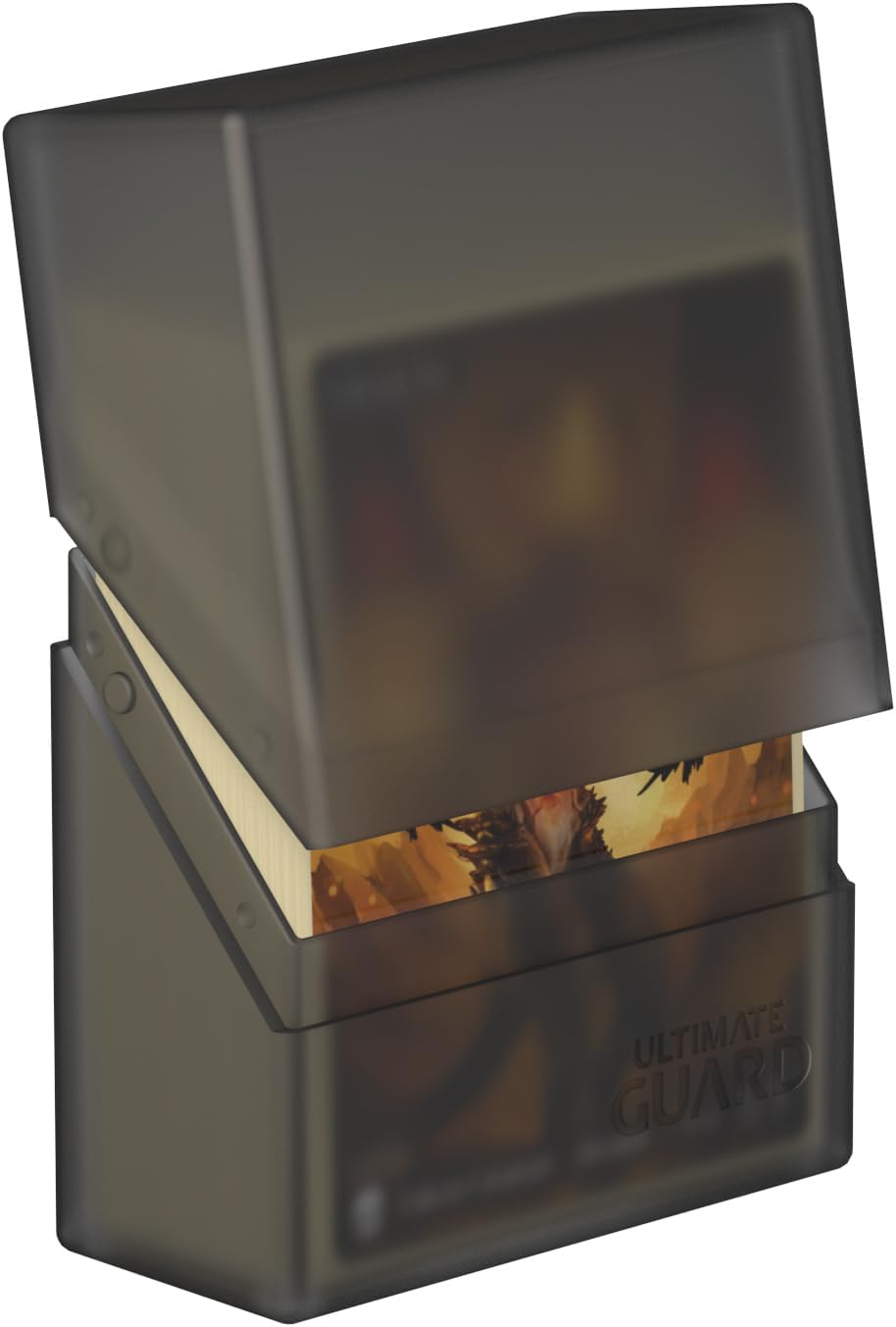 Ultimate Guard Boulder 100+ Classic, Deck Case for 100 Double-Sleeved TCG Cards, Onyx, Secure & Durable Storage for Trading Card Games, Soft-Touch Finish - PuriLite