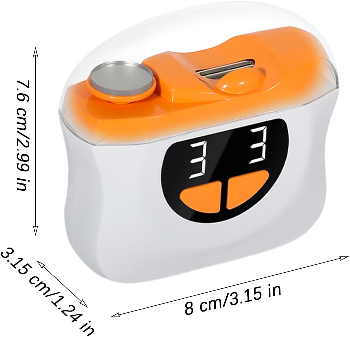 Electric Toenail Clippers  Automatic Fingernail Cutter – 3 Gears with LED Light & Scrap Storage - PuriLite