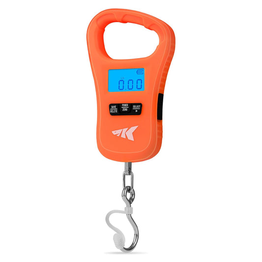 KastKing Fish Scale, LCD Display USB Charging Fishing Scale, Fishing Gifts for Men, Orange - PuriLite