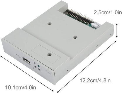 SSD Floppy Drive,Tangxi SFR1M44-U 3.5in 1.44MB USB SSD Floppy Drive Emulator+CD Screws,Plug and Play,Easy to Install,Gray - PuriLite