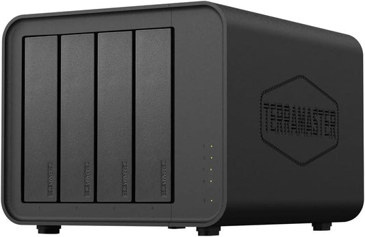 TERRAMASTER F4-424 Pro NAS Storage - 4Bay Core i3-N305 8-Core 8-Thread CPU, 16GB DDR5 RAM, 2.5GbE Port x 2, Network Attached Storage Peak Performance for Business (Diskless) - PuriLite