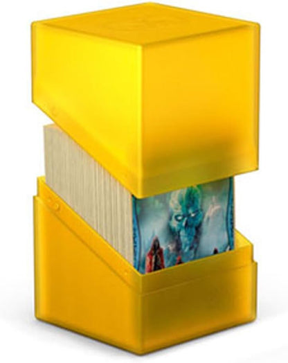 Ultimate Guard Boulder 100+ Classic, Deck Case for 100 Double-Sleeved TCG Cards, Onyx, Secure & Durable Storage for Trading Card Games, Soft-Touch Finish - PuriLite