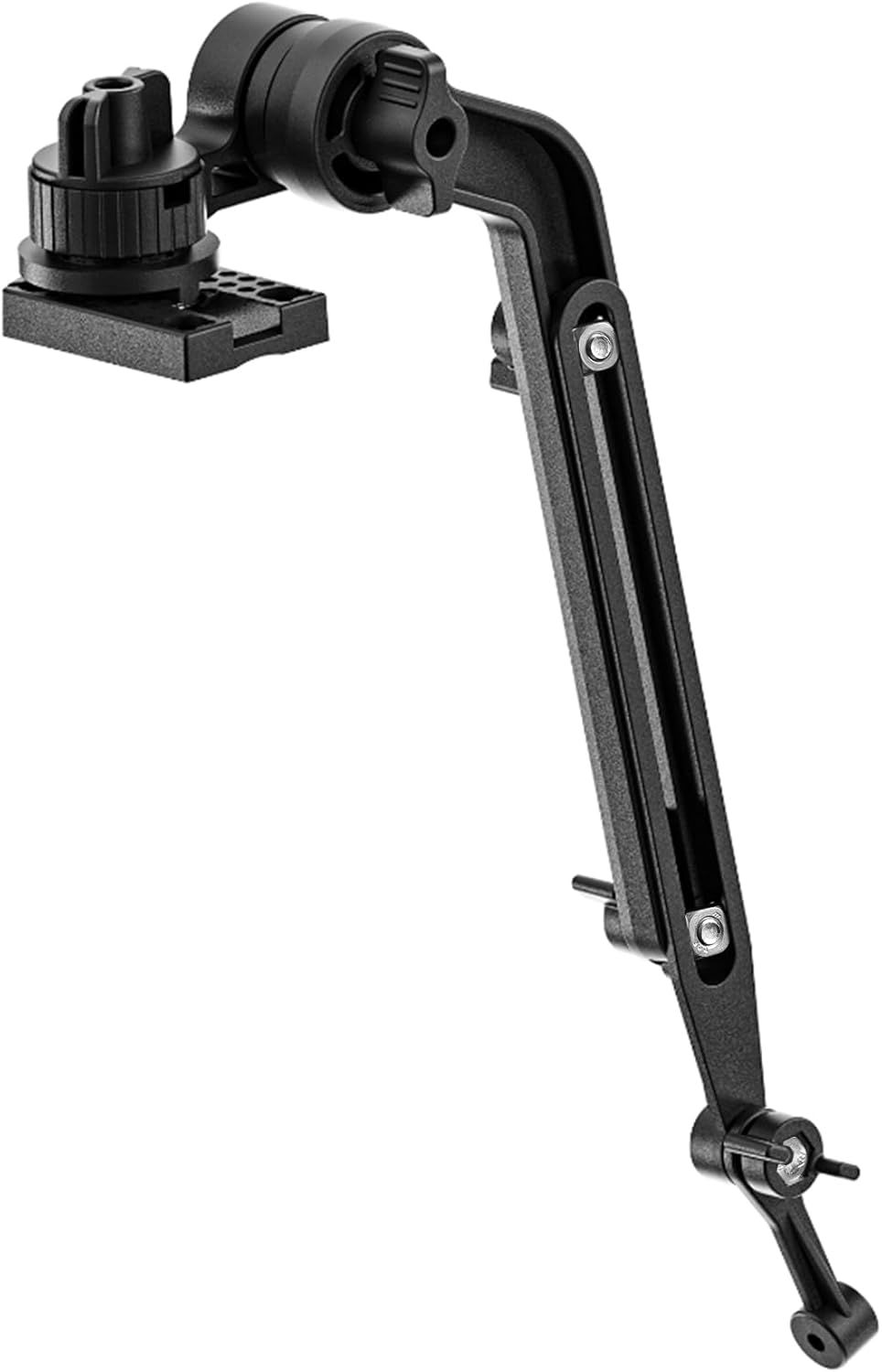 EDSRDPLT Universal Kayak Fish Finder Mount with Transducer Arm Adjustable 9–14” Tool-Free Rail Installation – Fish Finder Bracket for Kayaks, SUPs & Small Boats - PuriLite