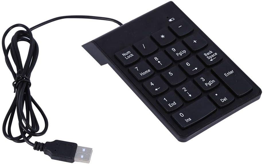 Purilite Select Slim Wired Numeric Keypad | 18-Key Plug & Play USB Number Pad - PuriLite