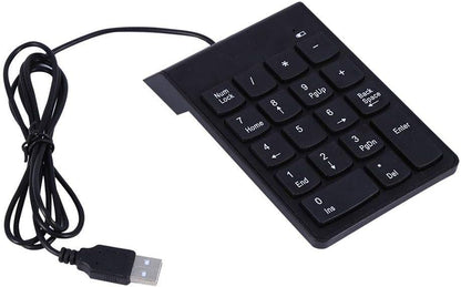 Purilite Select Slim Wired Numeric Keypad | 18-Key Plug & Play USB Number Pad - PuriLite
