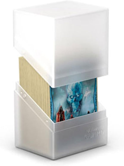 Ultimate Guard Boulder 100+ Classic, Deck Case for 100 Double-Sleeved TCG Cards, Onyx, Secure & Durable Storage for Trading Card Games, Soft-Touch Finish - PuriLite