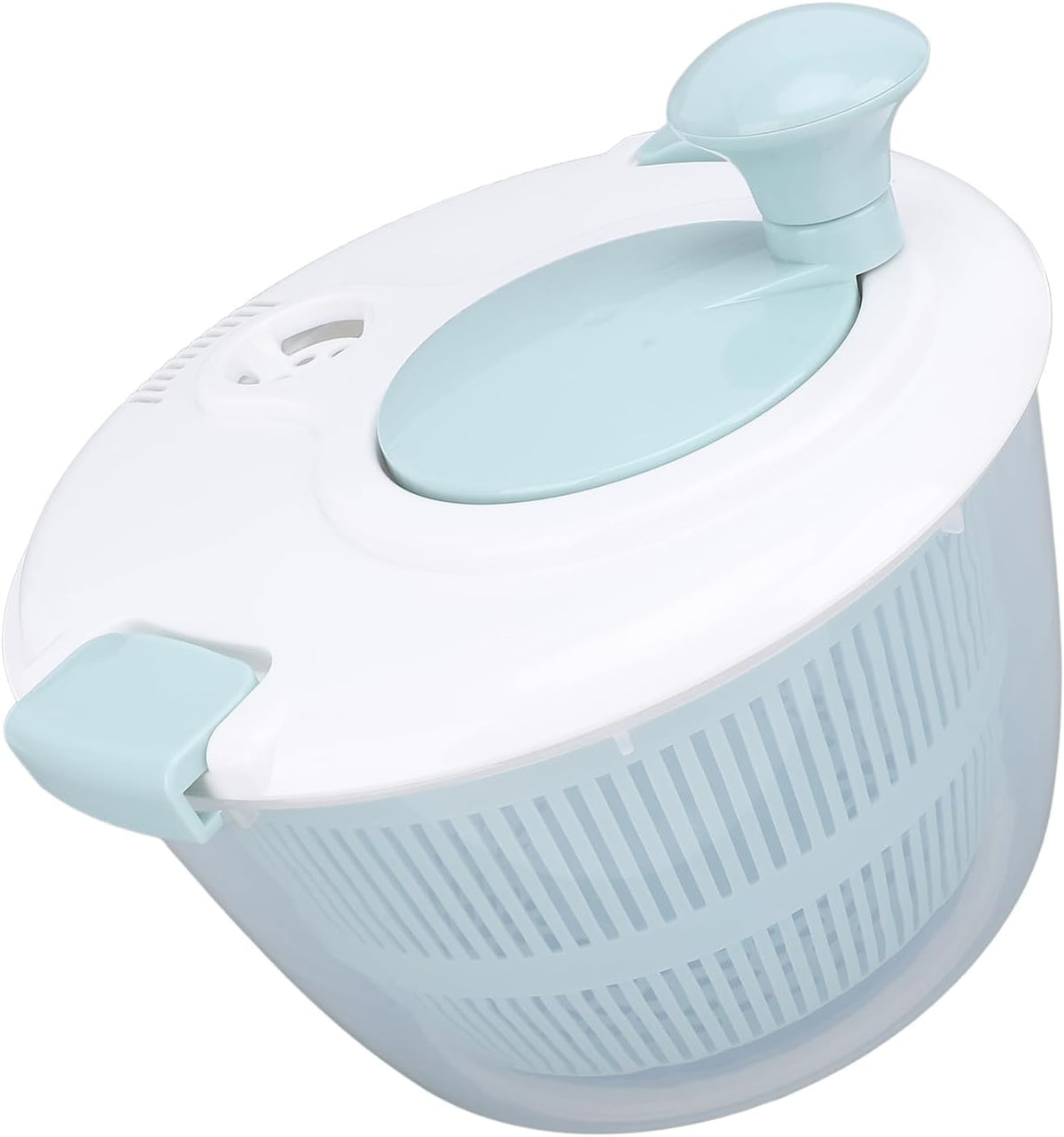 Fruit Washer Spinner, 5L Salad Spinner, 5.3 Quart Lettuce Spinner, Fruit Dryer Spinner, Salad Dryer for Washing, and Draining Greens, Fruits, and Vegetables, Blue - PuriLite