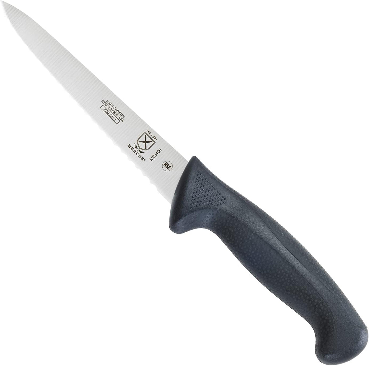 Mercer Culinary M23860 Millennia Black Handle, 8.5-Inch Narrow, Fillet Knife - PuriLite