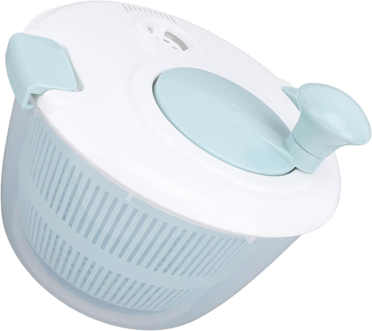 Salad Spinner Vegetable Dryer Lettuce Spinner 5L Large Capacity Fruit Washing Bowl with Strainer Manual Water Drainage Multi Purpose Kitchen Tool - PuriLite