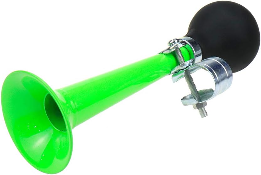 AUTUT Green Bicycle Bike Retro Metal Air Horn Bugle Rubber Bulb - PuriLite