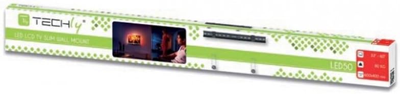 Techly Ultra Slim Fixed TV Wall Mount- 40-65in - PuriLite