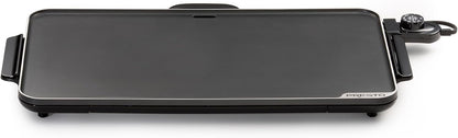 Presto 07072 22-Inch Extra Large Griddle, 22"x 13", Low Profile Design, Ceramic Nonstick, Black - PuriLite