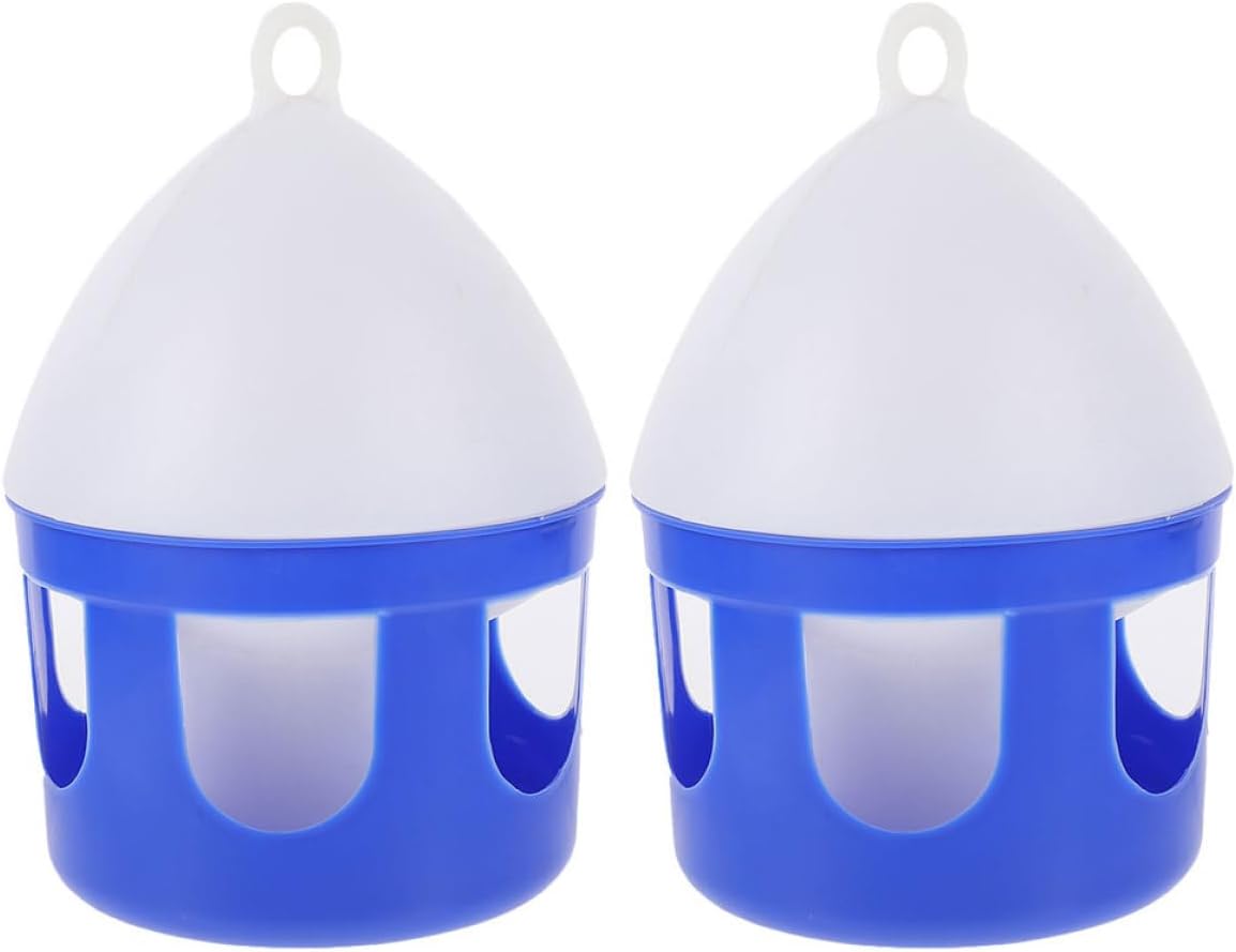 2 Pack Bird Water Dispenser Container for Six Birds, 2l Plastic