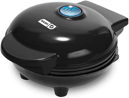 DASH Mini Maker Electric Round Griddle for Individual Pancakes, Cookies, Eggs & Other on The go Breakfast, Lunch & Snacks with Indicator Light + Included Recipe Book - White - PuriLite
