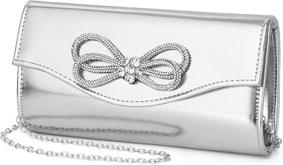 MUDUO Elegant Glitter Evening Bag Clutch Purses for Women Cocktail Party Wedding Bling Sequin Handbag Clutches - PuriLite