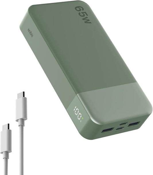 NOBIS 65W Portable Charger, 20000mAh Power Bank