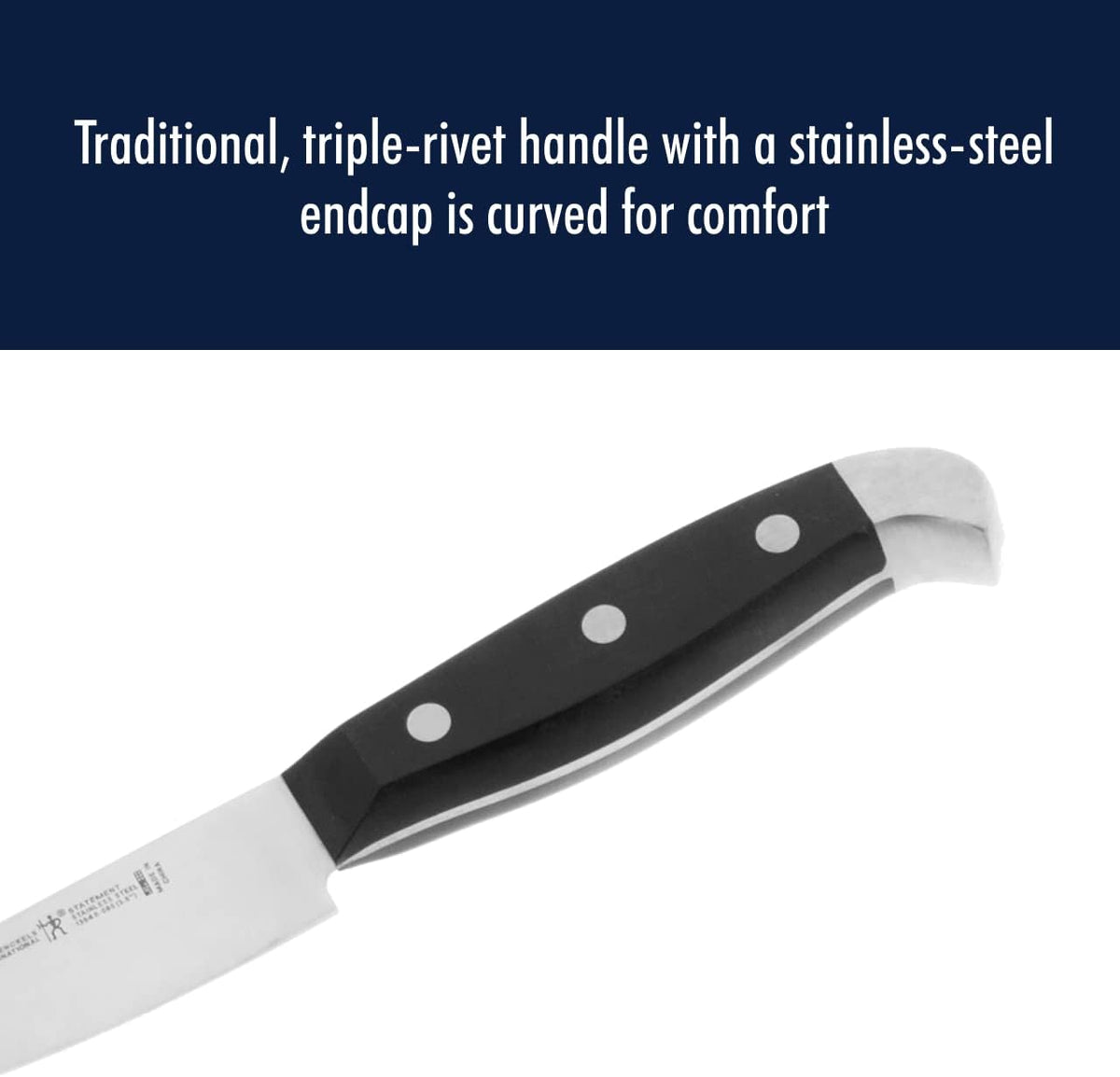 HENCKELS Statement 15Piece White-Handled Knife Block Set with Shears, Sharpening Steel - Dishwasher Safe, Ergonomic Handle - PuriLite