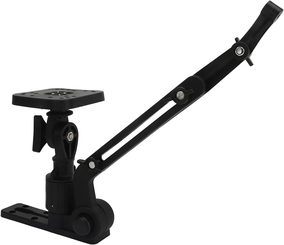 Fish Finder Base Kit, Nylon and Stainless Steel Greater Clamping Force Transducer Mounting Arm for Fishfinder - PuriLite