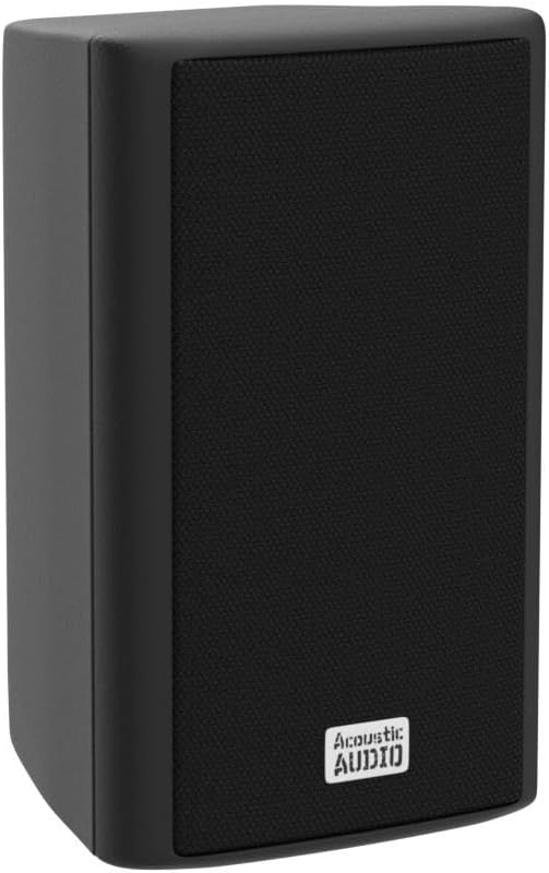 Acoustic Audio AA351B Indoor/Outdoor Speakers, Black, Set of 2 - PuriLite