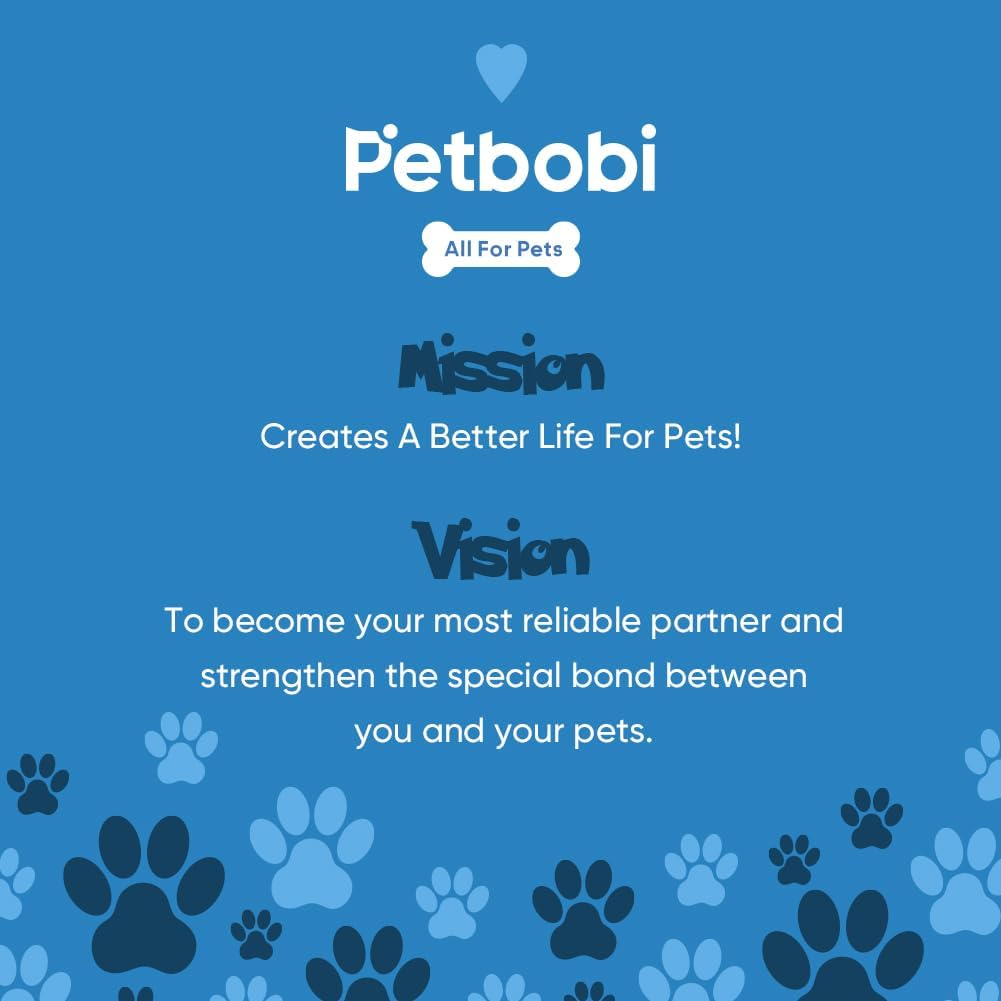 Petbobi Dog Tie-Out Cable 30ft - Outdoor Leash 4mm Metal Cable with Shock Absorbing Spring 360° Swivel Clips, Dog Chain for Yard Camping, Fit Small Medium Large Pets Up to 120lbs, Blue - PuriLite