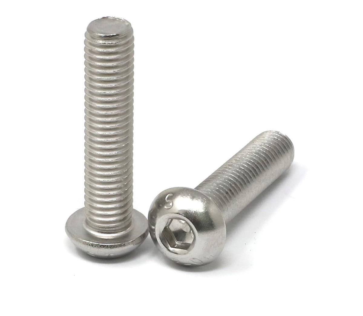 iexcell 50 Pcs M6 x 20mm Thread Pitch 1 mm Stainless Steel 304 Hex Socket Button Head Cap Screws Bolts Kit - PuriLite