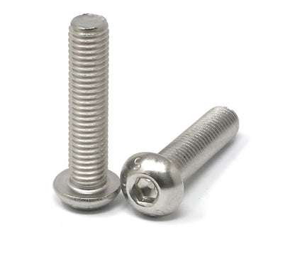 iexcell 50 Pcs M6 x 20mm Thread Pitch 1 mm Stainless Steel 304 Hex Socket Button Head Cap Screws Bolts Kit - PuriLite