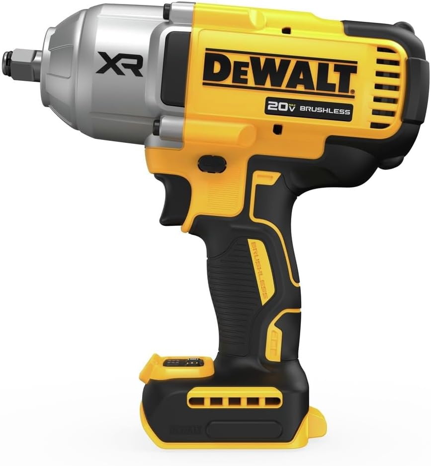 DEWALT 20V MAX XR Impact Wrench, 1/2 In Cordless, High Torque, 4 Speed Precision Mode, Tool Only (DCF900B) - PuriLite