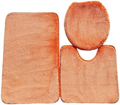 Daniel's Bath & Beyond 3 Piece Solid Luxury Bath Mat, Lime Green, (3PC Solid Luxury) - PuriLite