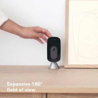 ecobee Smart Camera – Indoor WiFi Security Camera, Smart Home Security System, 1080p HD 180 Degree FOV, Night Vision, 2-Way Audio, Works with Apple HomeKit, Alexa Built in - PuriLite