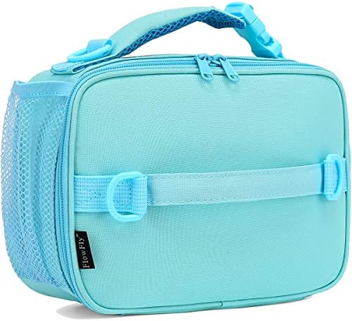 FlowFly Kids Lunch Box Insulated Soft Bag Mini Cooler Back to School Thermal Meal Tote Kit for Girls, Boys, Black - PuriLite