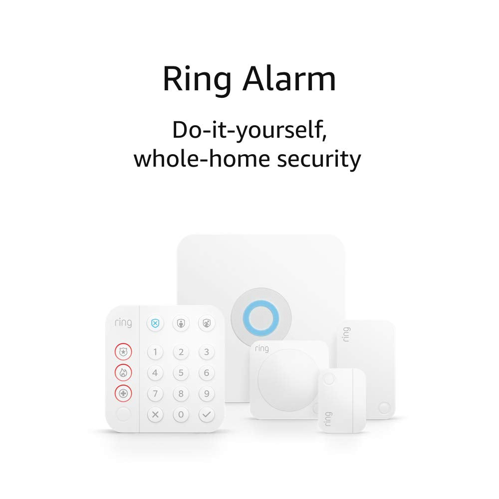Ring Alarm 5-Piece Kit (newest model), home security system with 30-day free Ring Home subscription - PuriLite