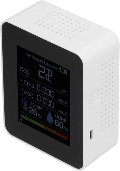 Radon Detector, Test Kit Co2 Monitor Multifunctional for Gymnasiums(White) - PuriLite