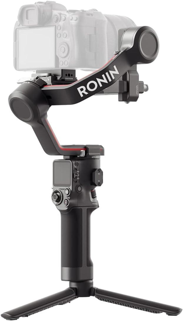 DJI RS 3 Mini, 3-Axis Gimbal Stabilizer for Cameras Canon/Sony/Panasonic/Nikon/Fujifilm, 2 kg (4.4 lbs) Tested Payload, Camera Stabilizer, Camera Gimbal with Native Vertical Shooting - PuriLite