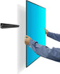 No Stud TV Wall Mount, Drywall Studless TV Hanger No Damage, No Drill, Non Screws, Flat Screen Easy Install Bar Bracket fits VESA 12-55 inch TVs up to 99 lbs, Include Hardware Levels - PuriLite