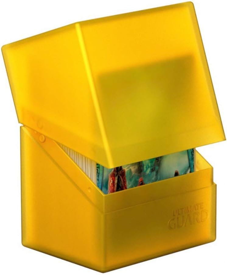 Ultimate Guard Boulder 100+ Classic, Deck Case for 100 Double-Sleeved TCG Cards, Onyx, Secure & Durable Storage for Trading Card Games, Soft-Touch Finish - PuriLite
