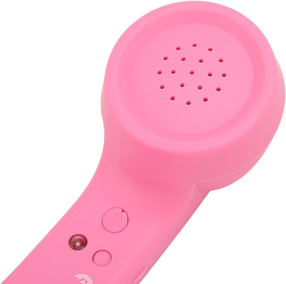 Qiilu Retro Telephone Handset for Mobile Phones - Rechargeable Radiation Proof Handset Receiver with USB Charging (Red) - PuriLite