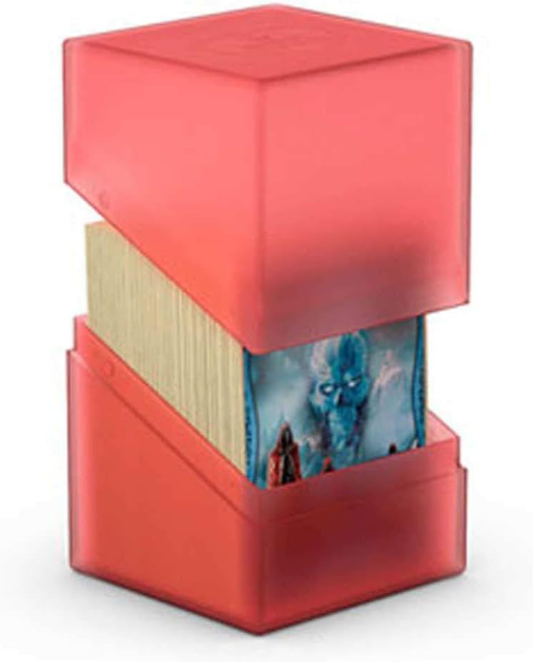 Ultimate Guard Boulder 100+ Classic, Deck Case for 100 Double-Sleeved TCG Cards, Onyx, Secure & Durable Storage for Trading Card Games, Soft-Touch Finish - PuriLite