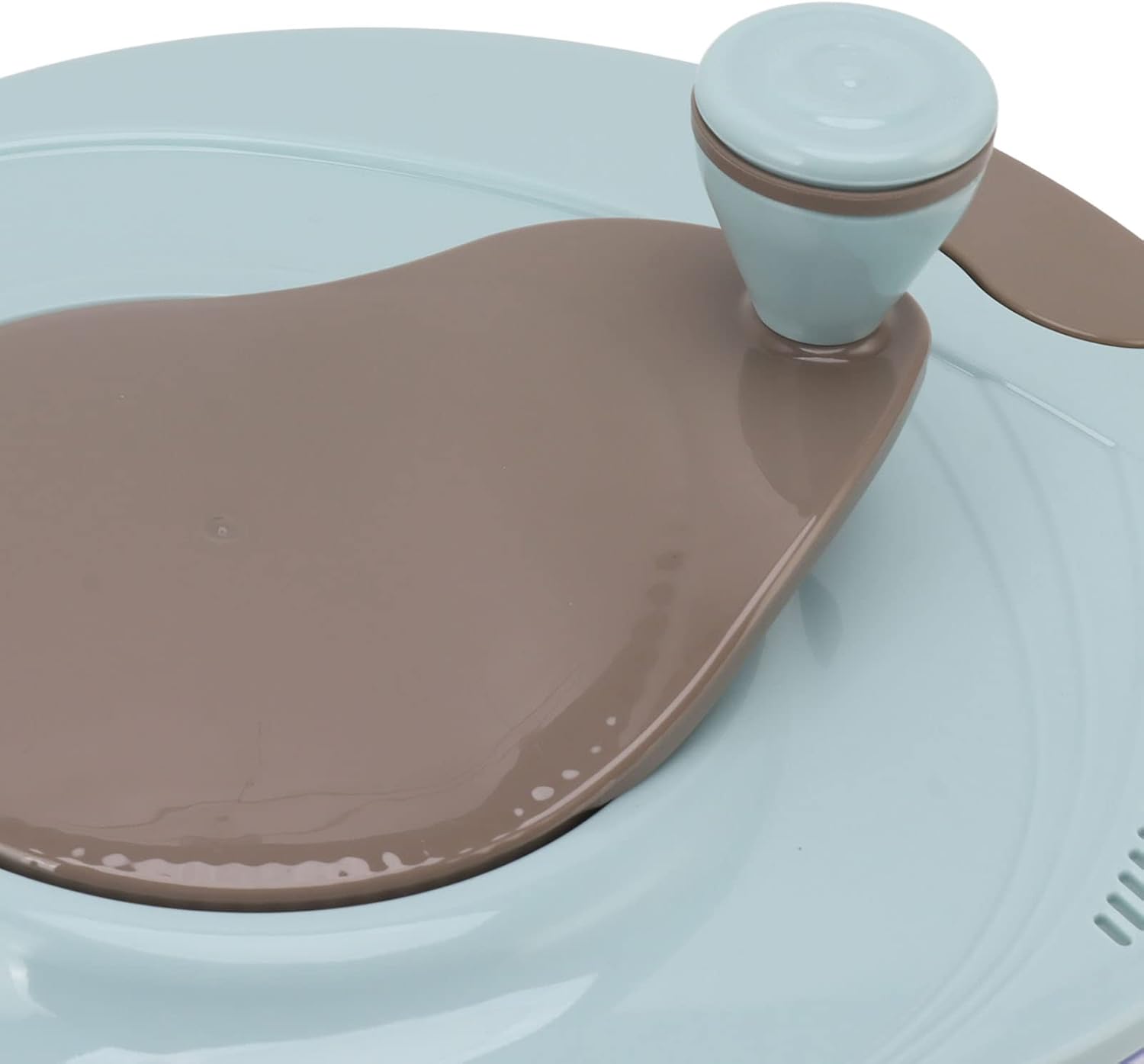 Salad Spinner, Manual Lettuce Dryer Spinner Salad Washer with Lid and Rotatable Handle Easy to Clean Fruit and Vegetable Dryer(Blue) - PuriLite