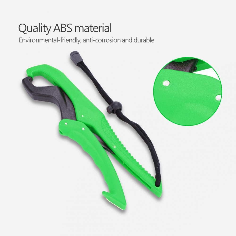 ABS Plastic Floating Fish Grip Zinc Alloy Fish Lip Gripper with Wrist Strip for Catching Fish No Hurt Auxiliary - PuriLite