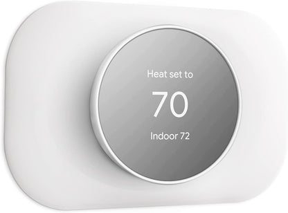 Petrichor Nest Thermostat Wall Plate - Compatible with Google Nest Thermostat 2020 - Nest Thermostat Trim Kit, Nest Thermostat Wall Plate Cover Accessory Easy Installation - Snow - PuriLite