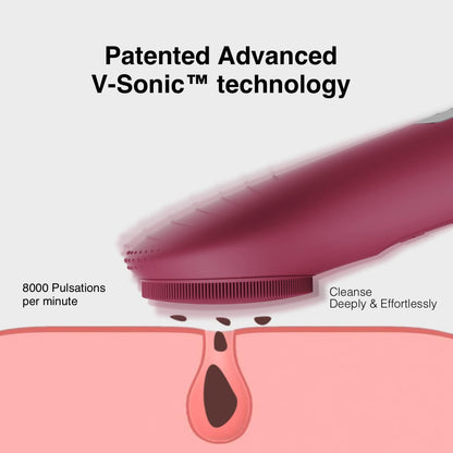 Några Coola Facial Cleansing Brush, Waterproof Electric Face Cleansing Brush Device for Deep Cleaning|Gentle Exfoliating|Massaging,Rechargeable Silicone Skin Wash Machine with Magnet Charger - PuriLite