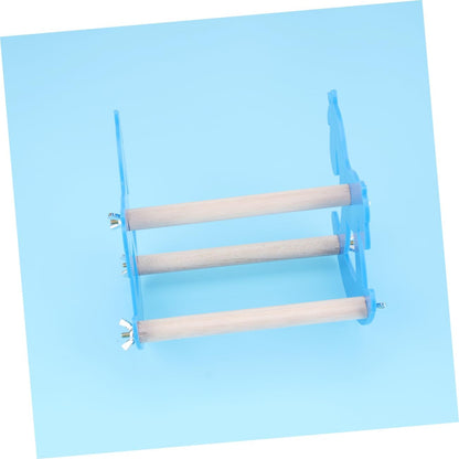 FOMIYES 3pcs Parrot Swing Cradle Chew Toy Wooden Seesaw Acrylic Bird Toys Pet Supplies for Parrot Playtime Random Color