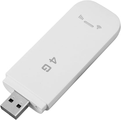 4G LTE Mobile, USB Pocket Portable Router, High Speed Mobile Hotspot with SIM Card Slot, Sharing Up to 10 Users, for Travel Business (White) - PuriLite