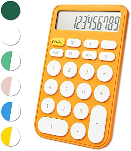 VEWINGL Mechanical Switch Calculator, 12 Digit Large LCD Display and Buttons, Great for Everyday Life and Basic Office Work, with Battery - PuriLite