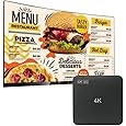 EZ-AD TV Digital Signage Player, Digital Signage 4k Player Kit, Auto-Post Content, Cloud-Controlled, Add Your PowerPoint Presentation, Free Plan & Mobile App, Thousands of Templates - PuriLite